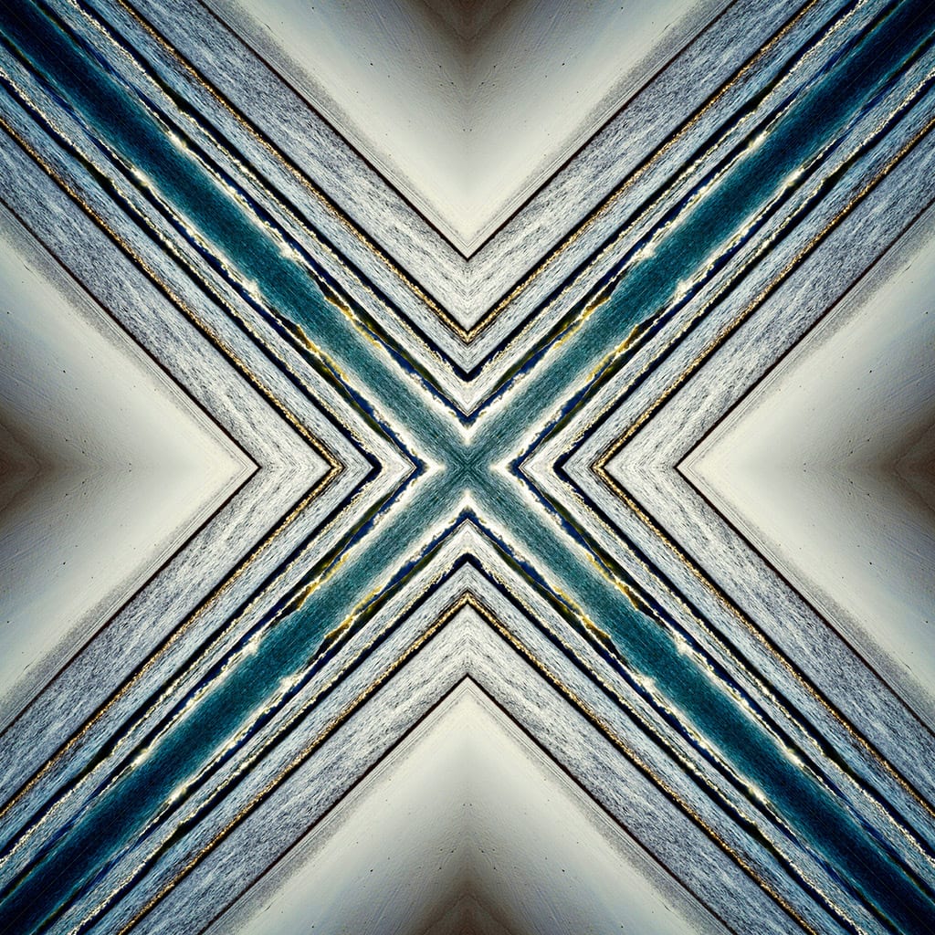 Fotografía calidoscópica. Simetría abstracta